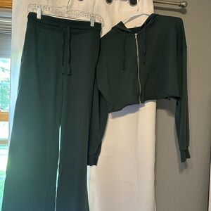 Mono B Dark Green Hoodie and Pants Set